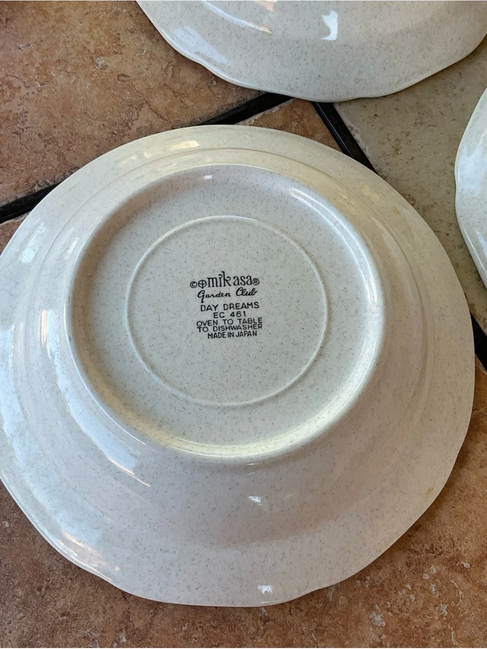 Mikasa Garden Club Day Dreams EC461 8” Soup Salad Bowls, Set of 3, EUC